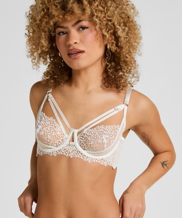 Hunkemöller Balconette BH 'Kristina' in Weiß: Vorderseite