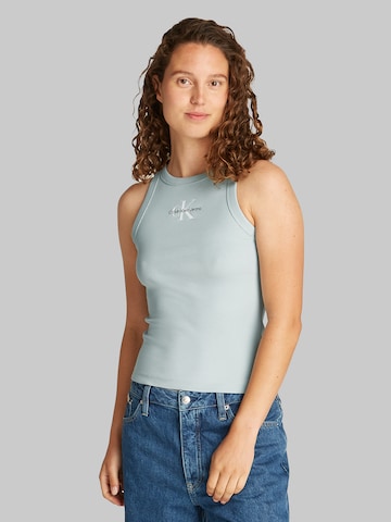 Calvin Klein Jeans - Top em azul: frente