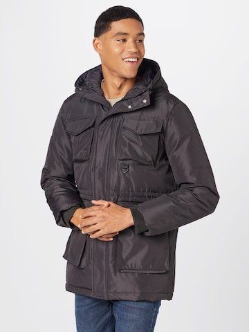 Lake View Between-season jacket 'Lorenz' in Black: front