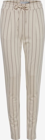 ICHI Skinny Broek 'Ruti' in Beige: voorkant