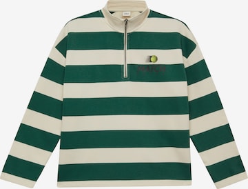 Sweat-shirt s.Oliver en vert : devant