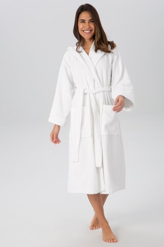 MY HOME Long Bathrobe in White: front