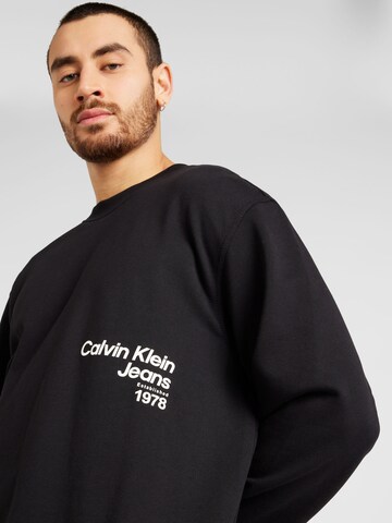 Calvin Klein Jeans Sweatshirt in Schwarz