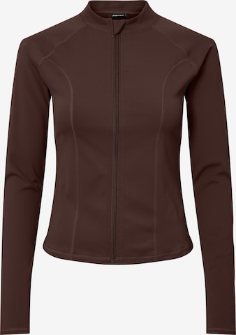 PIECES Sportjas in Bruin: voorkant