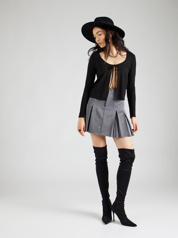 VILA Knit cardigan 'RIBINI' in Black