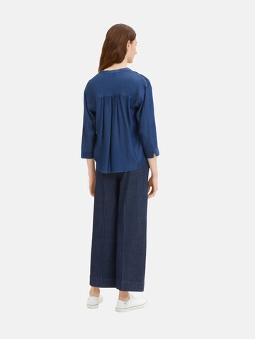 TOM TAILOR Bluse in Blau