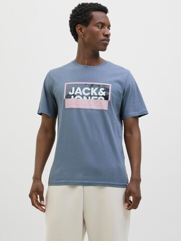 JACK & JONES Shirt 'JCOLogan' in Grey: front