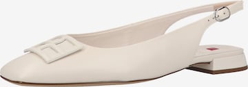 Högl Ballet Flats with Strap in Beige: front