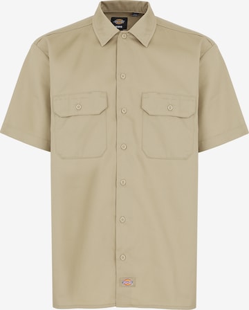 Fit confort Chemise 'work shirt' DICKIES en beige : devant