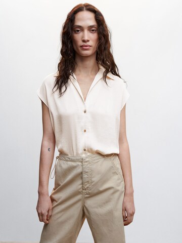 MANGO Blouse 'SASSA' in Beige: front