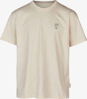 Cleptomanicx T-Shirt 'Sketch Gull' in Beige: predná strana