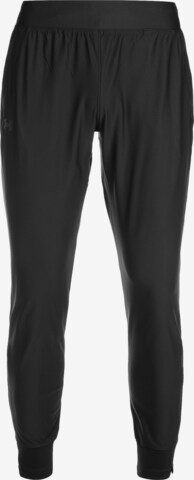 Pantalon de sport UNDER ARMOUR en noir : devant