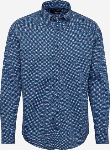 bugatti Button Up Shirt in Blue: front