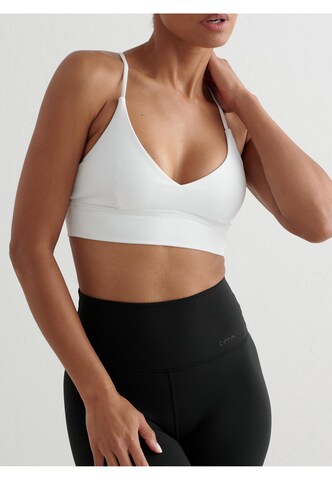 Aim'n Bustier Sport-BH in Weiß
