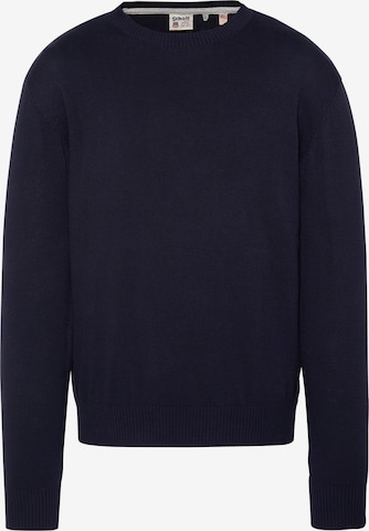 Schott NYC Pullover in Blau: Vorderseite