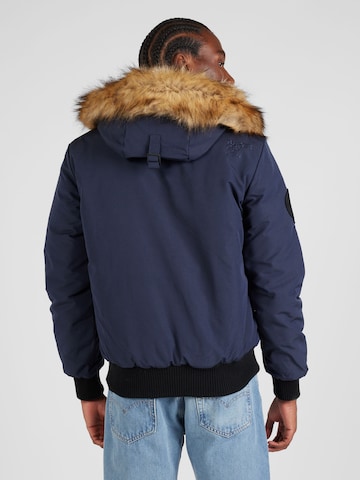 Superdry Winterjas 'Everest' in Blauw