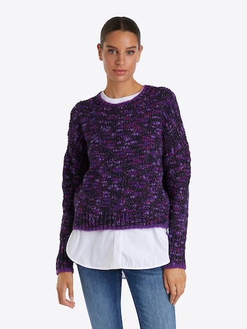 Rich & Royal Sweater in Purple: front