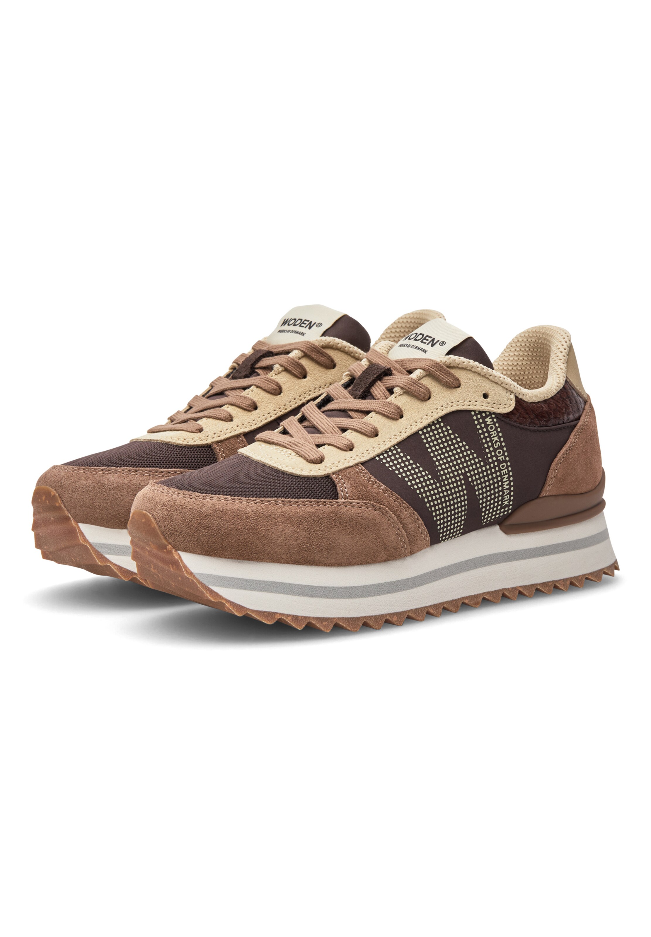 WODEN Platform trainers 'Ronja' in Brown
