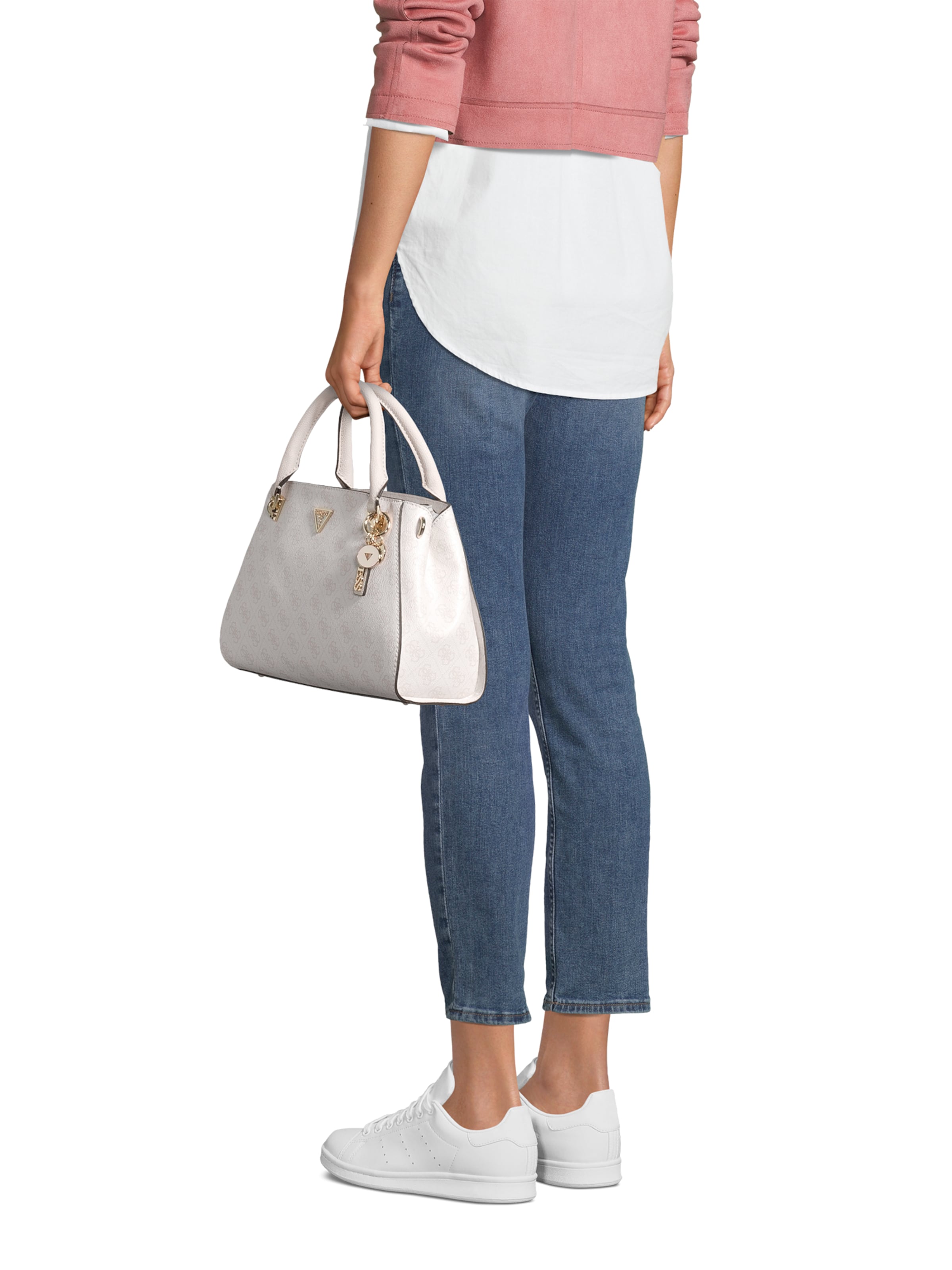 GUESS Сумки 'NOELLE II LUXURY SATCHEL' в Белый