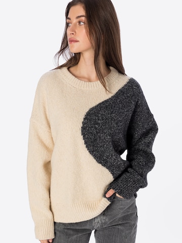 Blanche Pullover 'Statement' in Beige: predná strana