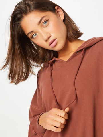 ABOUT YOU Limited Sweatshirt 'Mia' in Brown