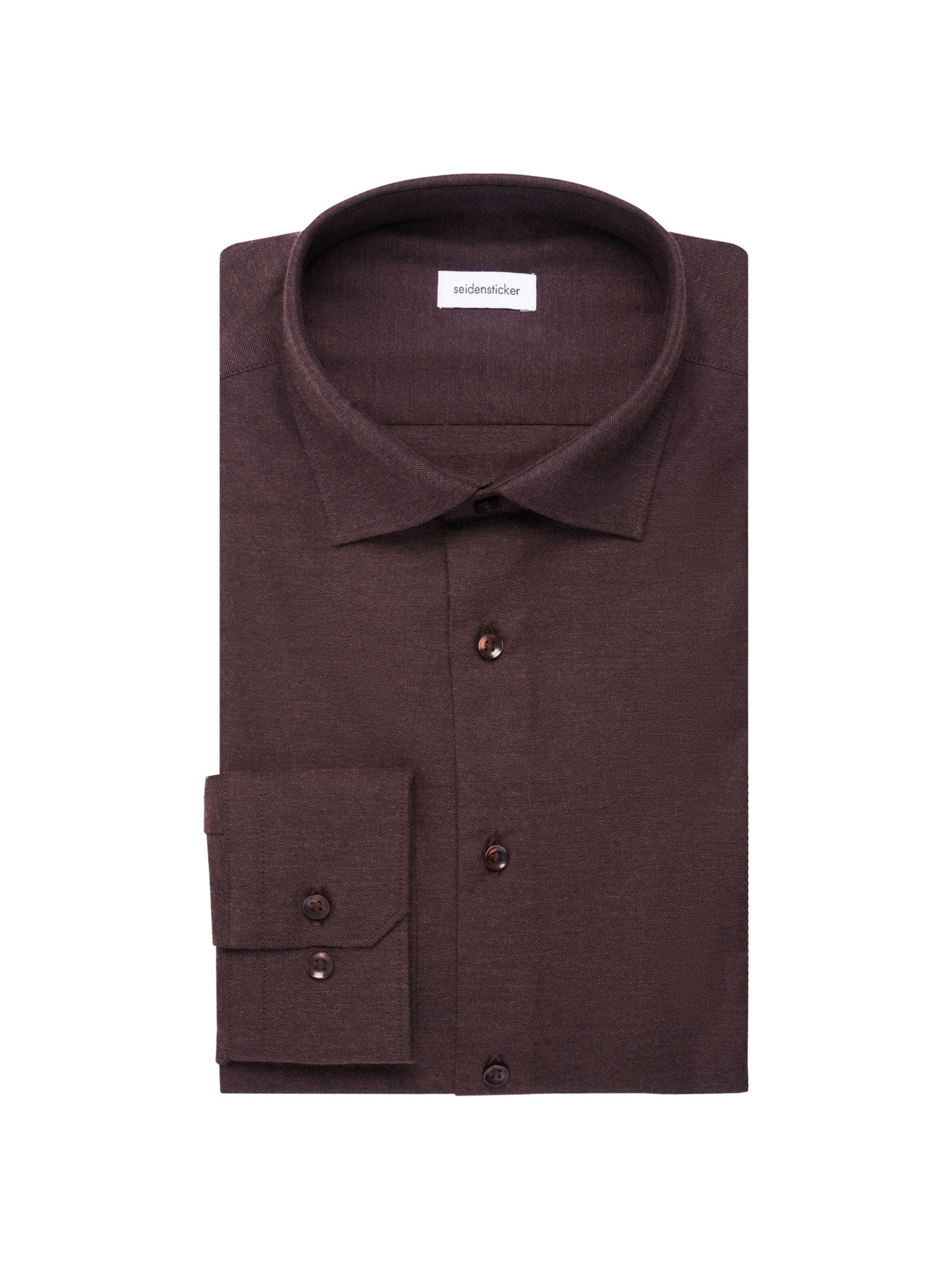 SEIDENSTICKER Regular fit Zakelijk overhemd in Bruin
