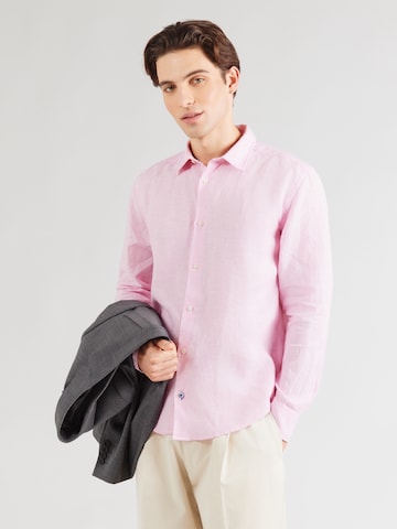 OLYMP Regularny krój Koszula w kolorze różowy: przód