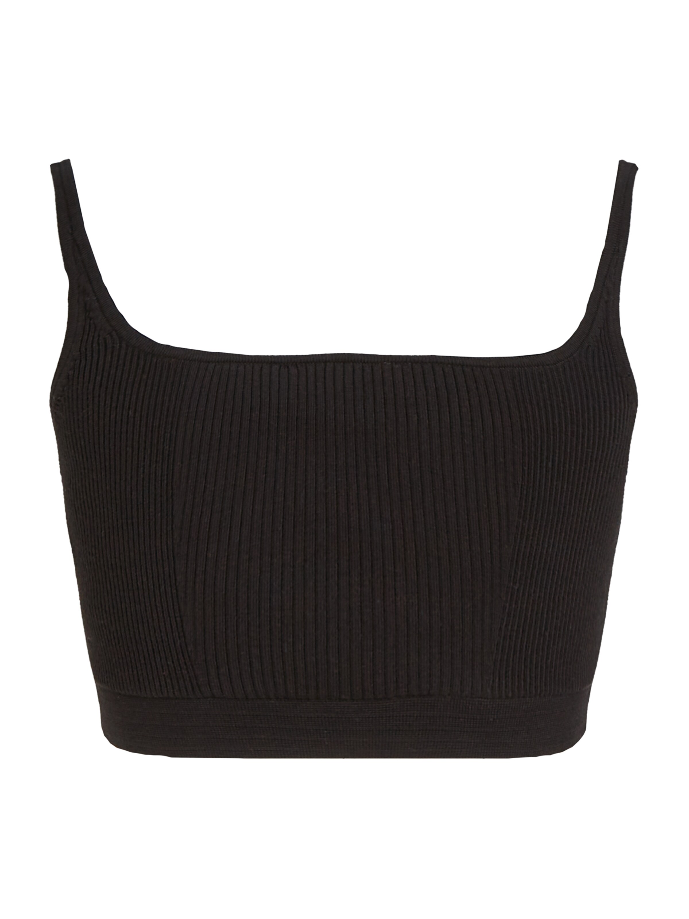 Calvin Klein Jeans Vyšívaný top - Čierna