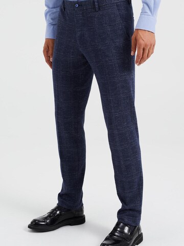 WE Fashion Slim fit Trousers in Blue