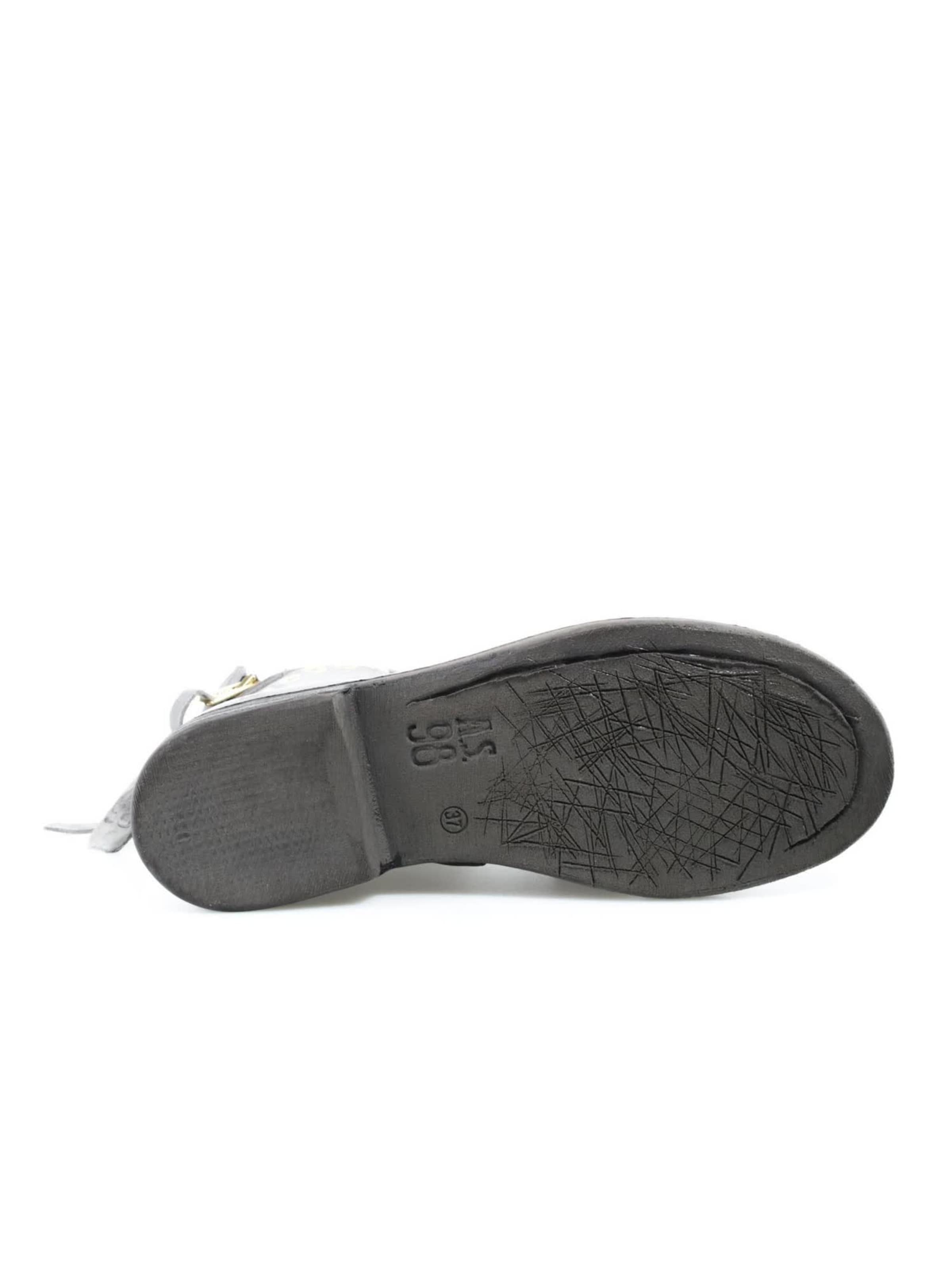 A.S.98 - Botas pelo tornozelo 'ALAYNA' em cinzento: abaixo