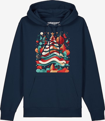 Sweat-shirt 'Christmas Tree' Watapparel en bleu : devant