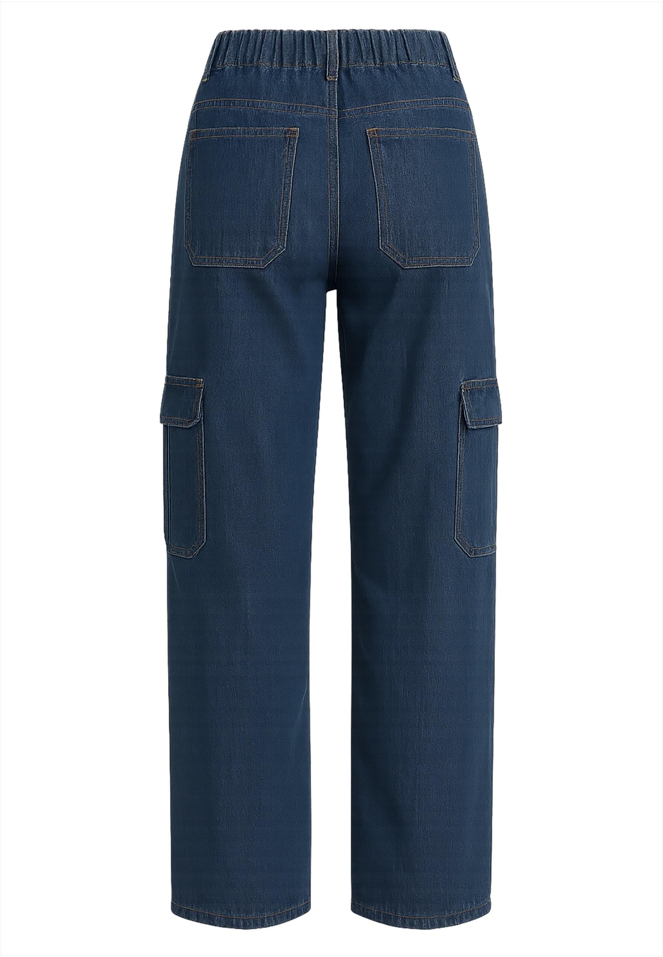 DEF Baggy Cargo Jeans in Blue