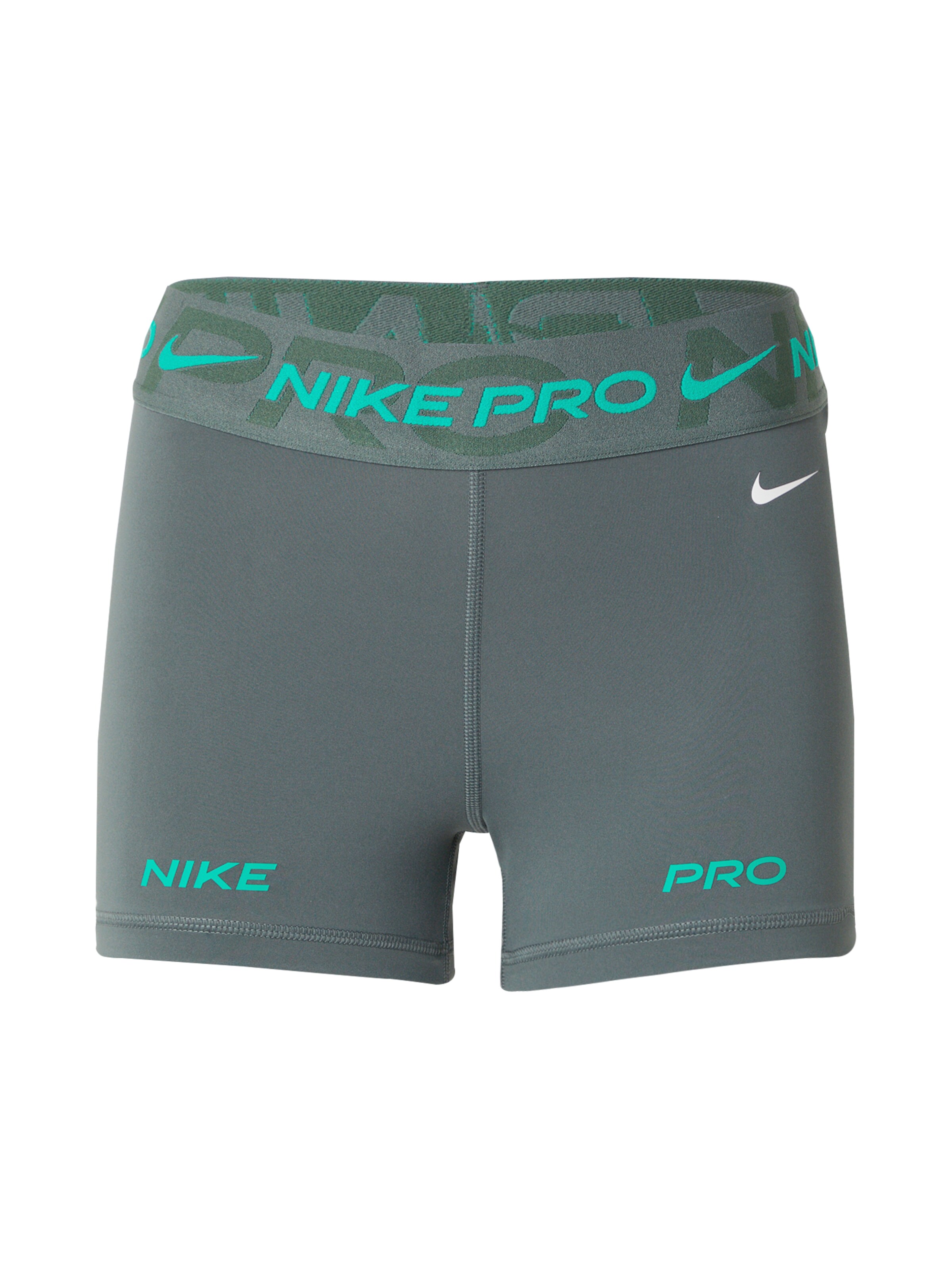 NIKE Skinny Sports trousers in Green: front