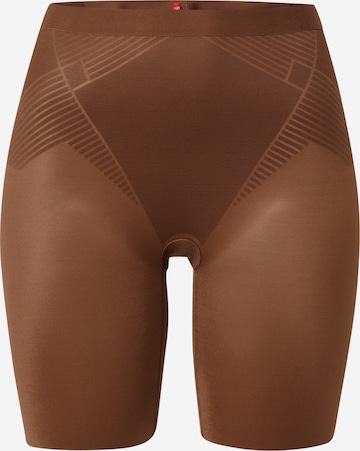 Pantalon modelant SPANX en marron : devant