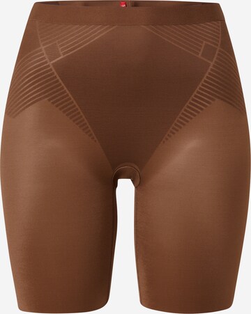 Pantalon modelant SPANX en marron : devant