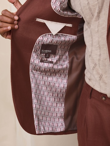 Next Slim fit Blazer 'N. Premium' in Brown