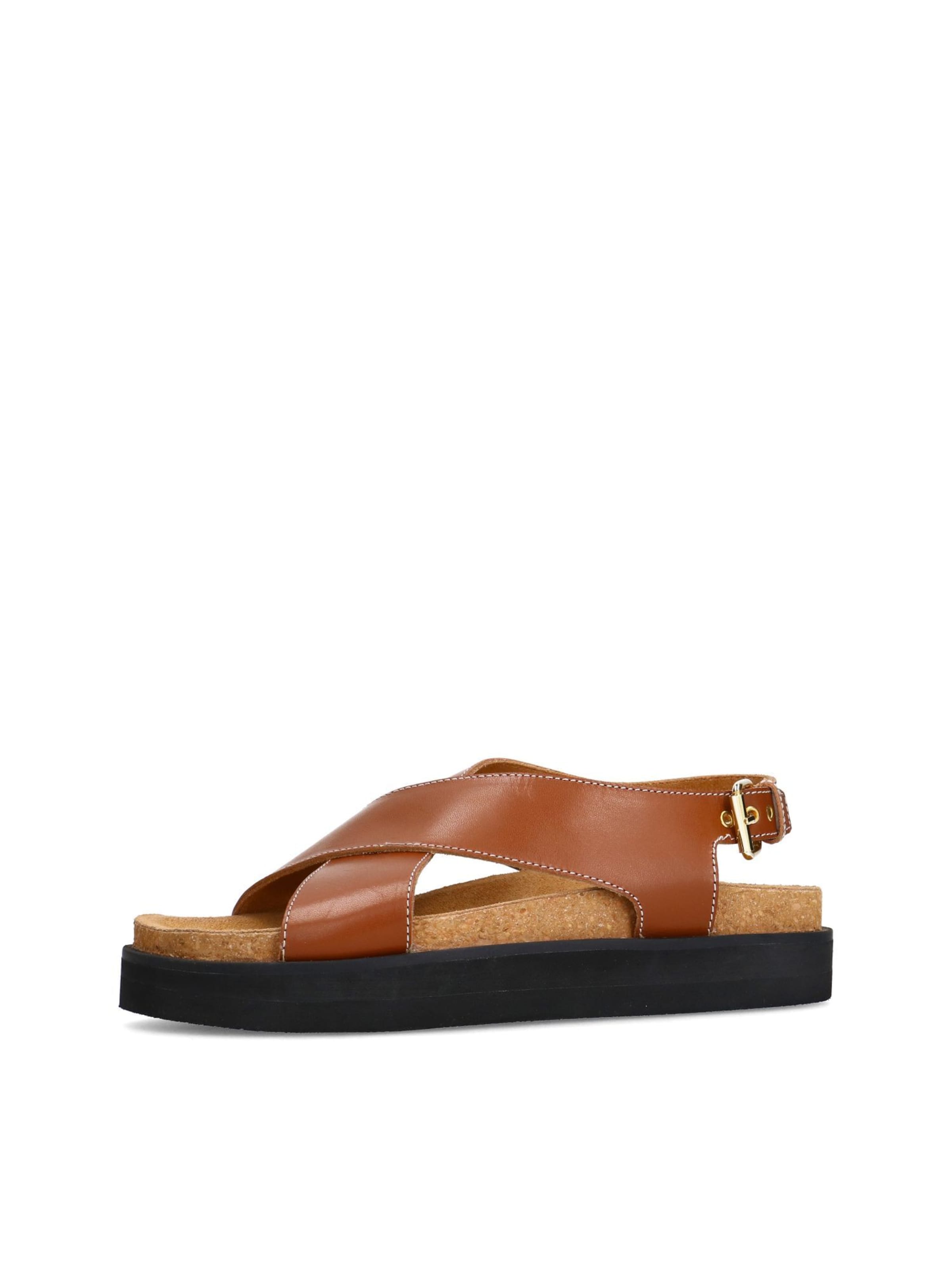 Sandales SACHA en marron : devant