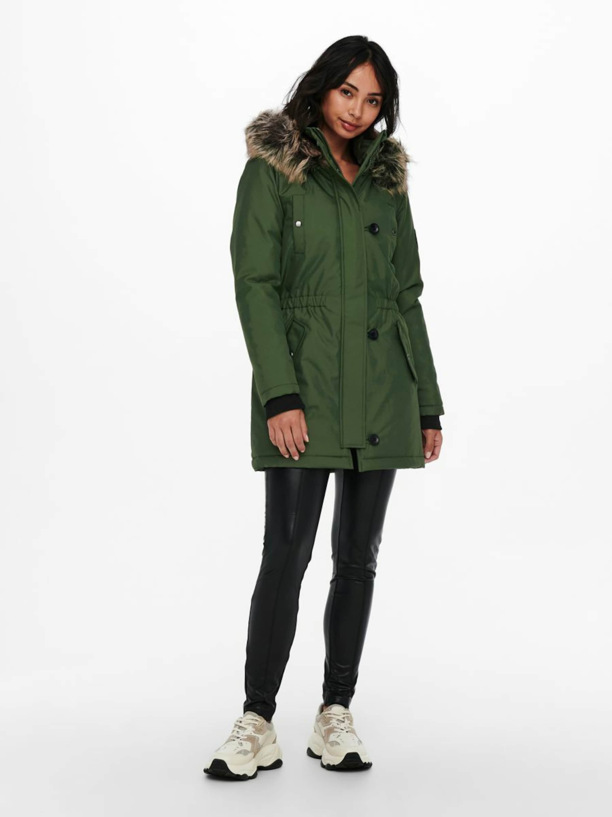 Frauen Große Größen ONLY Winterparka in Oliv - WF63743 Frauen Große Größen ONLY Winterparka in Oliv - WF63743