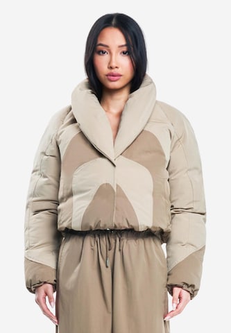 OW Collection Jacke 'Swirl' in Beige: Vorderseite