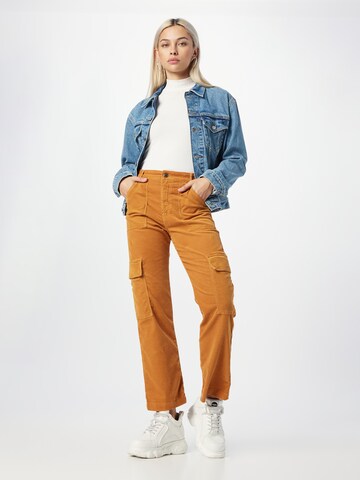 Mavi Regular Jeans 'LETHA' in Braun