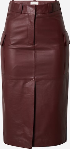 LeGer Premium Skirt 'Geeske' in Brown: front