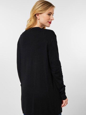 STREET ONE Knit Cardigan in Black