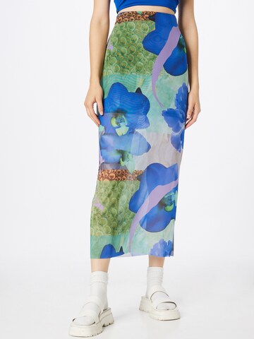 Monki Rok in Blauw: voorkant