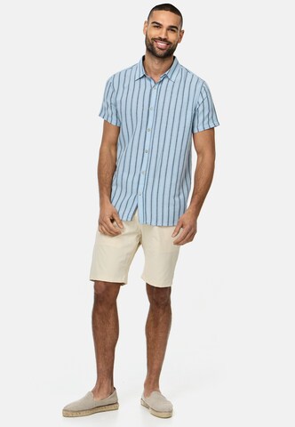 INDICODE JEANS Regular fit Overhemd 'Lingo' in Blauw