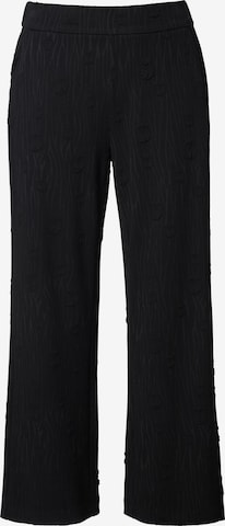 Ulla Popken Wide Leg Housut värissä musta: etupuoli