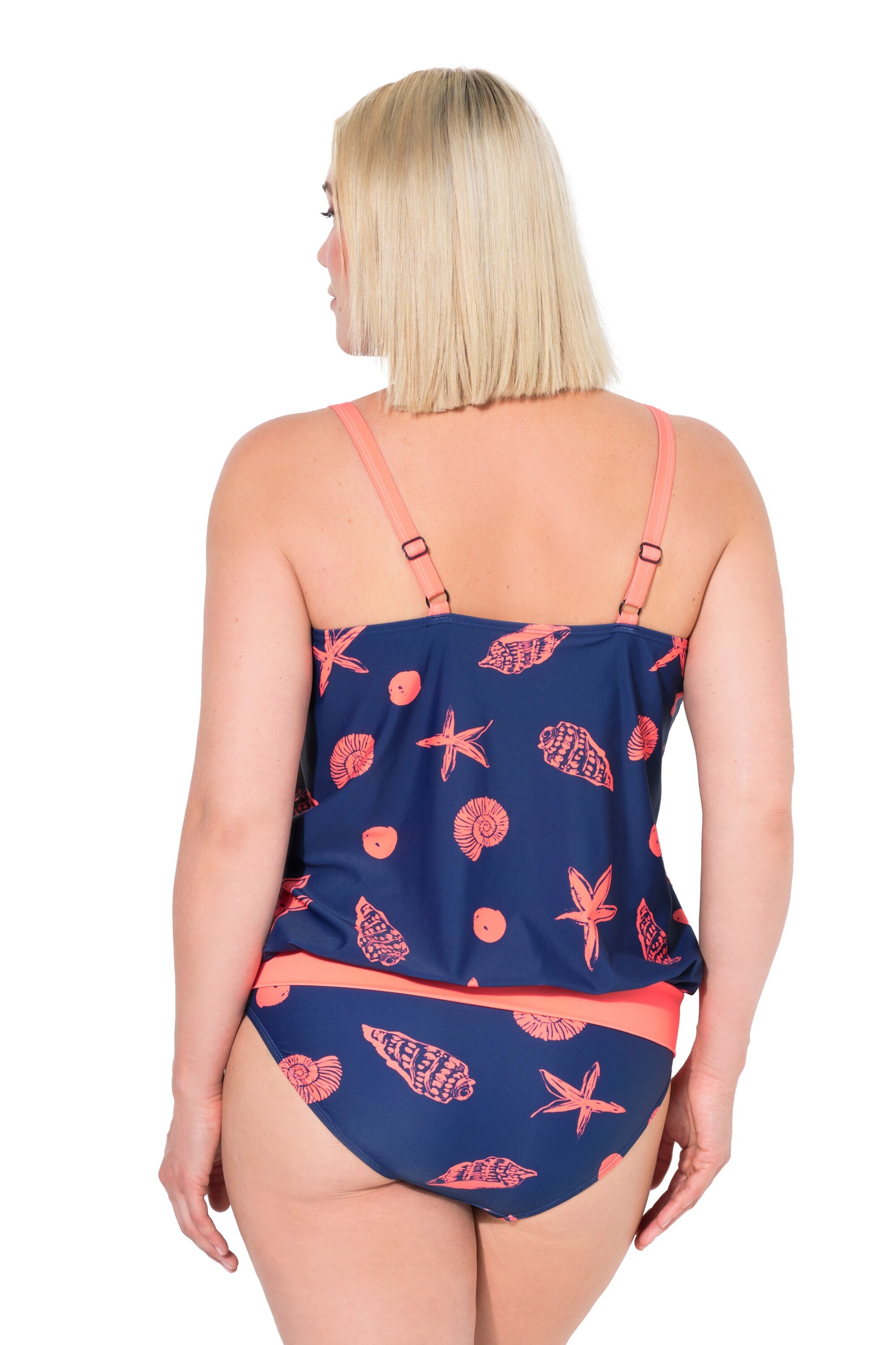 Ulla Popken T-shirt Badpak in Blauw