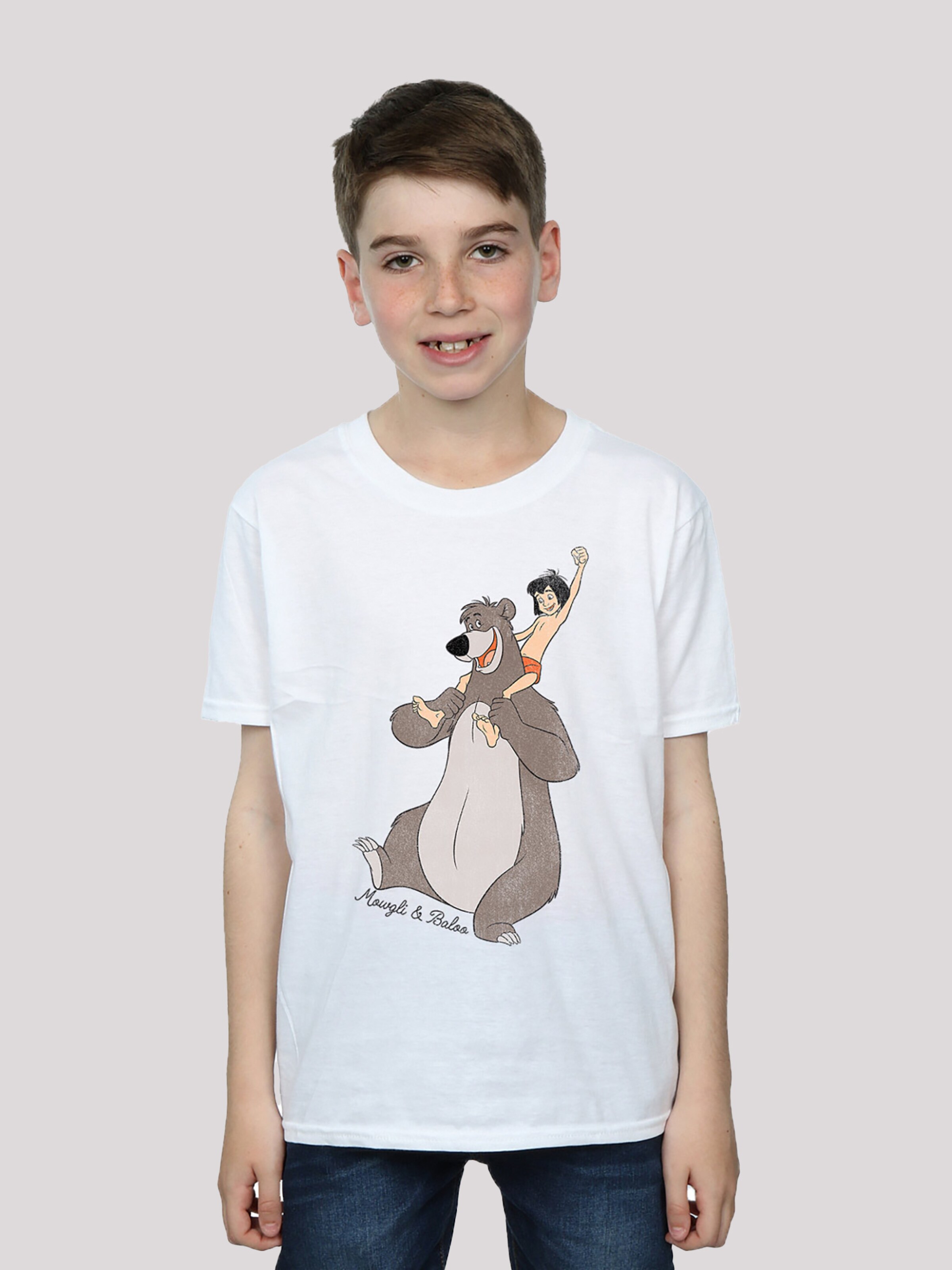 Kinder Teens (Gr. 140-176) F4NT4STIC T-Shirt 'Dschungelbuch' in Weiß - UU75207 Kinder Teens (Gr. 140-176) F4NT4STIC T-Shirt 'Dschungelbuch' in Weiß - UU75207