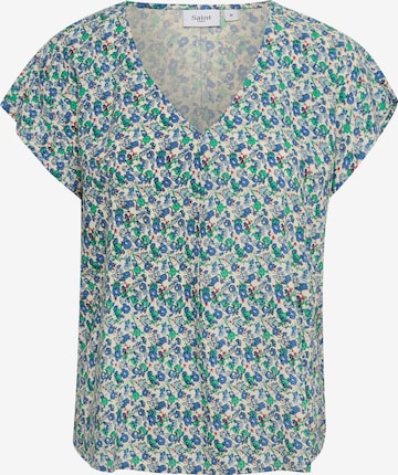 SAINT TROPEZ - Blusa 'Umara' em bege: frente