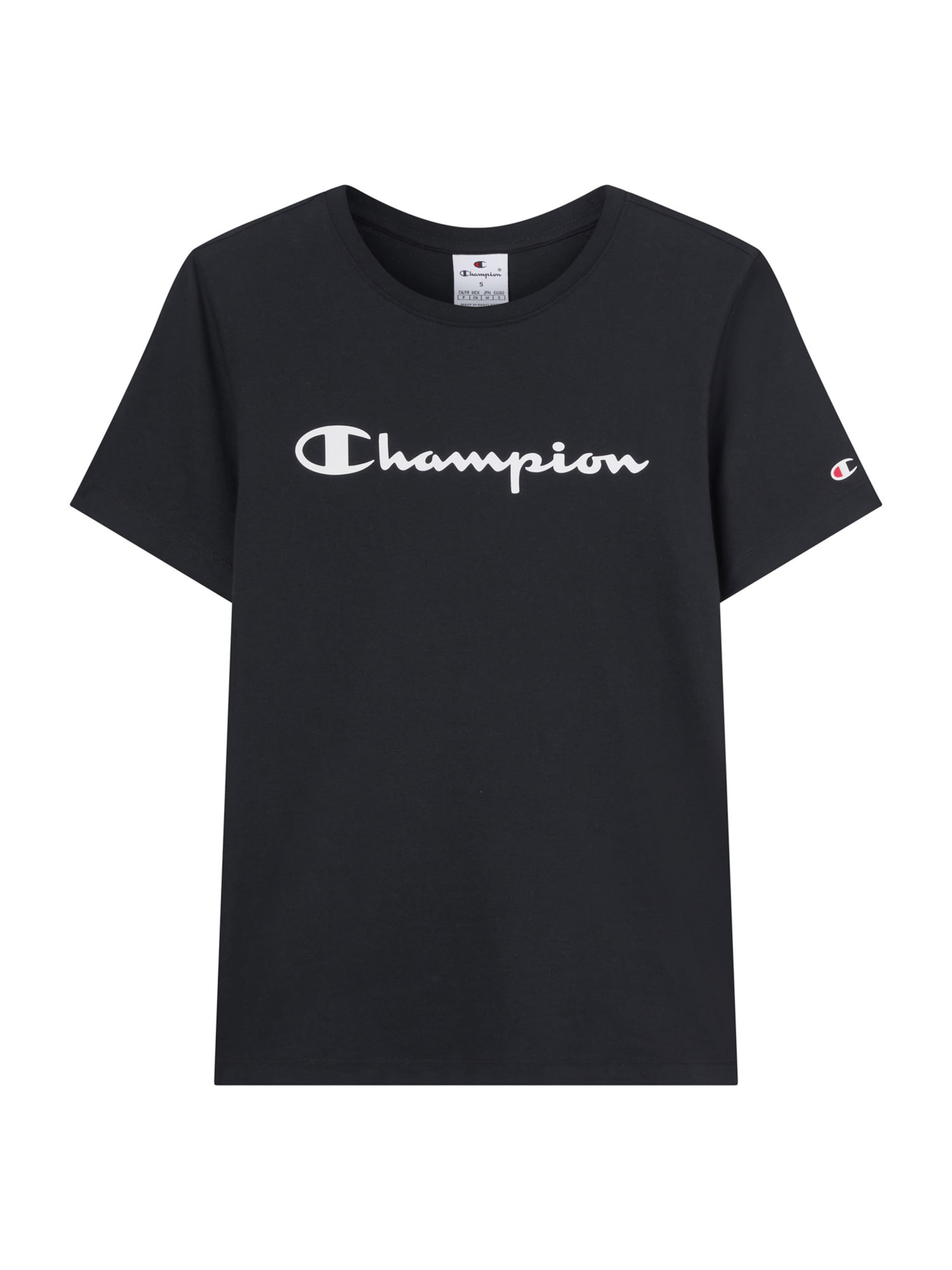 Champion Authentic Athletic Apparel T-Shirt in Schwarz: Vorderseite