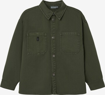 Coupe regular Chemise NAME IT en vert : devant